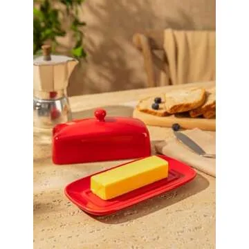 Sweese Butter Dish - Elegant Porcelain Butter Keeper