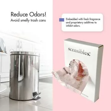 Disposal Bags for Menstrual Care Products - 50 ct Refill Box - for Disposal of Tampons, Pads, Panty Liners, Hygiene Products