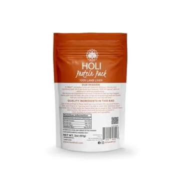 HOLI Lamb Liver Dog Food Topper – All Natural, 2oz