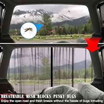 ZATOOTO Magnetic Bug Screen for Van Rear Doors