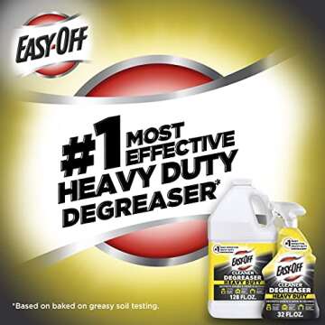 Easy-Off Heavy Duty Degreaser Cleaner Spray, Kitchen Degreaser, 32 Oz