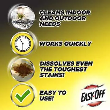 Easy-Off Heavy Duty Degreaser Cleaner Spray, Kitchen Degreaser, 32 Oz