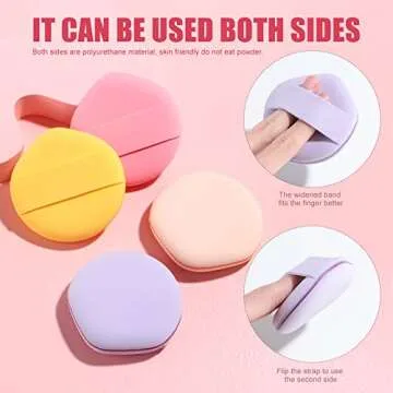 Foundation Sponge BS-MALL Blender Sponge for Liquid, Cream, and Powder, Multi-colored Makeup Sponges Pack of 4