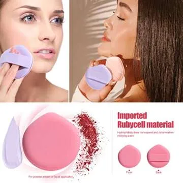 Foundation Sponge BS-MALL Blender Sponge for Liquid, Cream, and Powder, Multi-colored Makeup Sponges Pack of 4