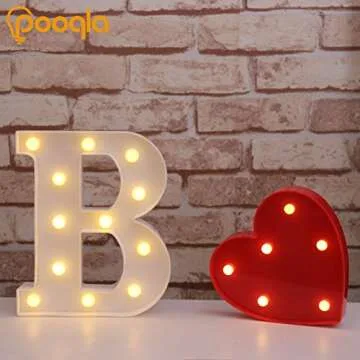 Pooqla LED Marquee Letter Lights for Home and Events
