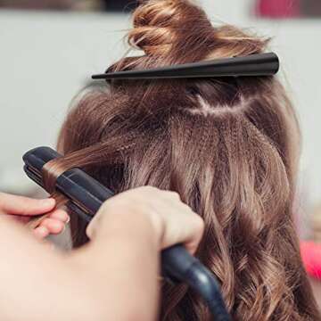 Large Long Alligator Hair Clips for Styling Salon Sectioning, GLAMFIELDS 5 inch Rust-Proof Durable Non-Slip Duckbill Metal Clips for Women Thick and Thin Hair (6 Pack) Black