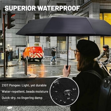 SY Compact Travel Umbrella Windproof Automatic UV Protection