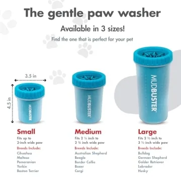 Dexas MudBuster Portable Dog Paw Cleaner for All Breeds