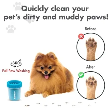 Dexas MudBuster Portable Dog Paw Cleaner for All Breeds
