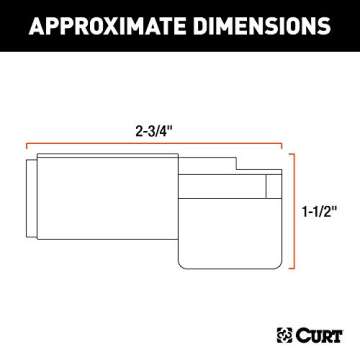 CURT 57621 6-Way Round to 4-Way Flat Trailer Wiring Adapter for Easy Towing