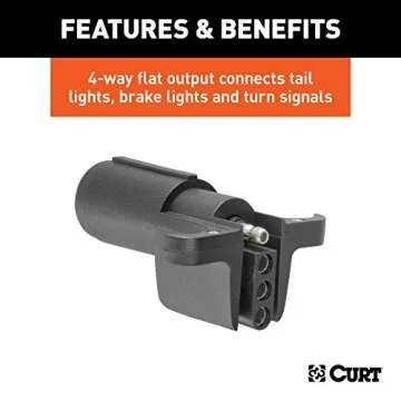 CURT 57621 Trailer Wiring Adapter for Seamless Connectivity