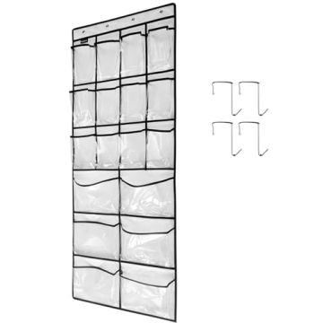 TidyMaster Extra Large Over Door Shoe Organizer - 12+6 Pockets