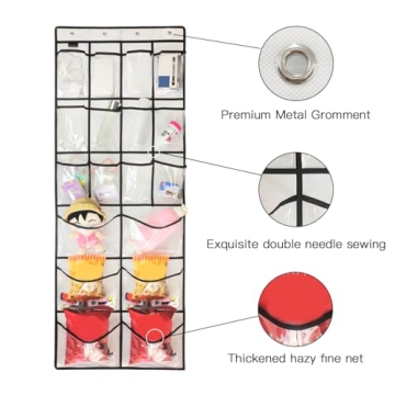 TidyMaster Extra Large Over Door Shoe Organizer - 12+6 Pockets