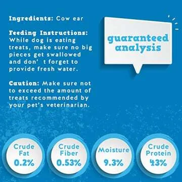 Jack&Pup White Cow Ears for Dogs | Single Ingredient, 100% Natural Healthy Dog Treats Cow Ear Dog Chews (15 Pack)