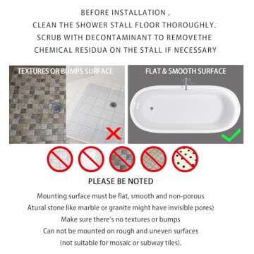 Yimobra Non-Slip Shower Mat 40x16 with Suction Cups