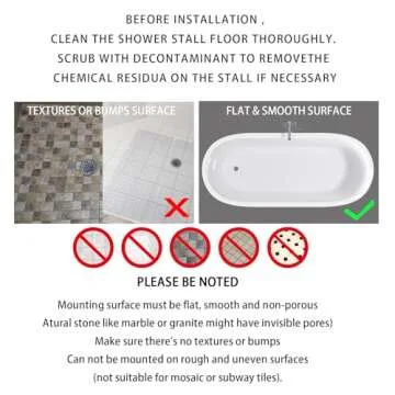 Yimobra Non-Slip Shower Mat 40x16 with Suction Cups