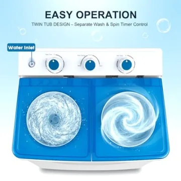 Compact Clickoods Portable Washing Machine - Ideal for Small Spaces