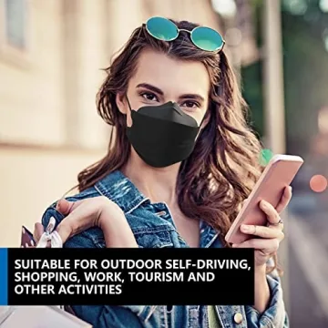 KIMARS KN95 Face Masks - 100 Pack of Black Masks