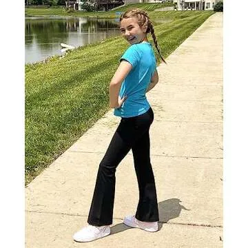 STELLE Girls Flare Leggings - Stylish Activewear for Kids