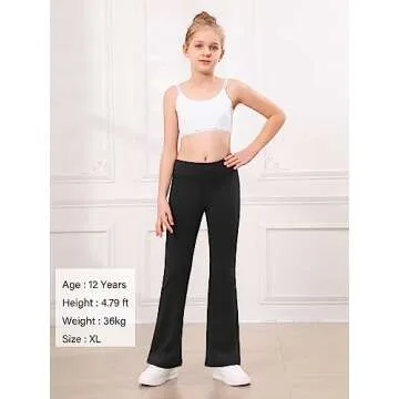 STELLE Girls Flare Leggings - Stylish Activewear for Kids