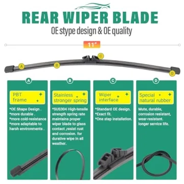 26-22-11" Windshield Wiper Blades for Ford Explorer