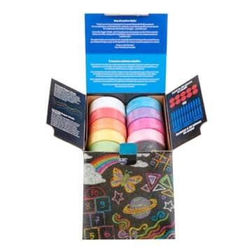 Crayola Washable Sidewalk Chalk for Kids, Long Lasting Super Chalk Set, Outdoor Chalk, 10 Assorted Colors