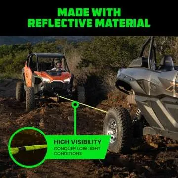 Rhino USA Kinetic Recovery Tow Rope - Heavy Duty & Reliable