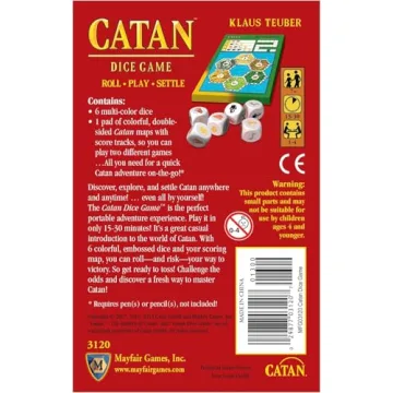 CATAN Dice Game Portable Family Fun for All Ages