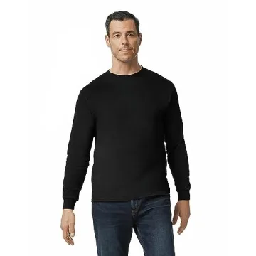Gildan Long Sleeve T-Shirt 2-Pack in Black Large