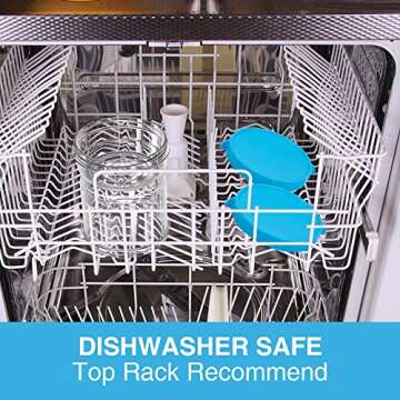 SOPHICO Pickle Jar with Strainer - Leakproof and Functional