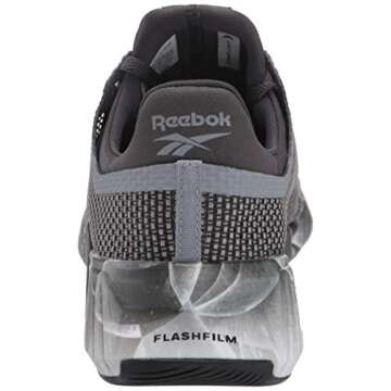 Reebok Men's FLASHFILM Train Cross Trainer, Grey/Black, 11.5 M US