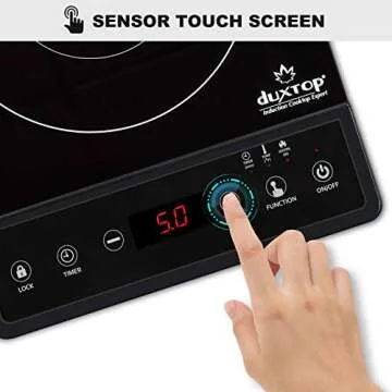 Duxtop Portable Induction Cooktop 1800W - Efficient & Safe