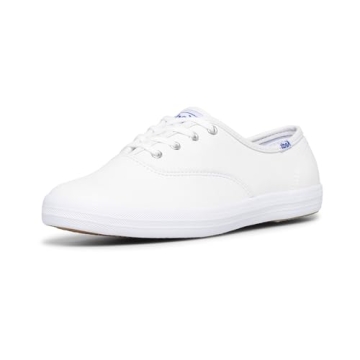 Keds Women's Champion Lace Up Sneakers White Leather X-Wide