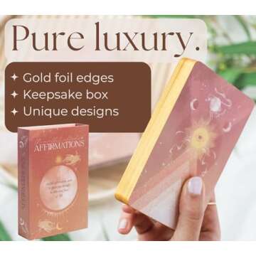 THE MINDFUL COLLECTIVE Positive Affirmation Cards for Women - 36 Daily Affirmations for Women. Motivational Mindfulness Cards, Inspirational Self Care Spiritual Gifts for Astrology, Zodiac