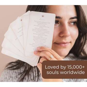 THE MINDFUL COLLECTIVE Positive Affirmation Cards for Women - 36 Daily Affirmations for Women. Motivational Mindfulness Cards, Inspirational Self Care Spiritual Gifts for Astrology, Zodiac