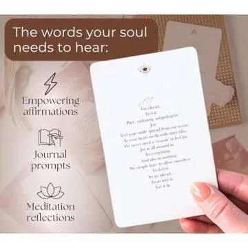 THE MINDFUL COLLECTIVE Positive Affirmation Cards for Women - 36 Daily Affirmations for Women. Motivational Mindfulness Cards, Inspirational Self Care Spiritual Gifts for Astrology, Zodiac