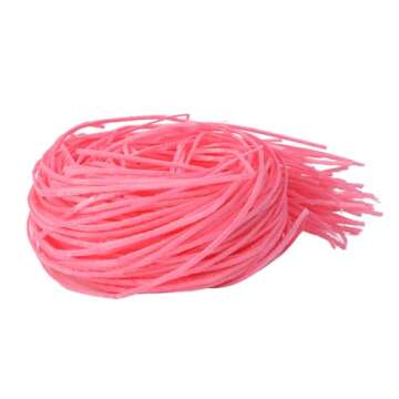 Edible Easter Grass, Fruit Flavored Cake and Cupcake Toppers, Basket Stuffers, Pack of 3 (Blueberry)