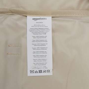 Amazon Basics 2 Seater Outdoor Patio Deep Lounge Sofa Cover, Beige/Tan