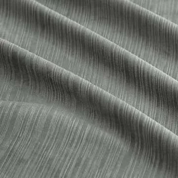 Vision Home Dark Grey Velvet Blackout Curtains 40"Wx84"