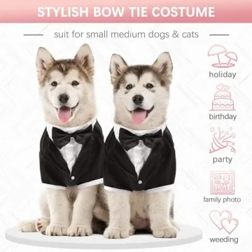 Stylish Kuoser Dog Tuxedo for Weddings and Parties