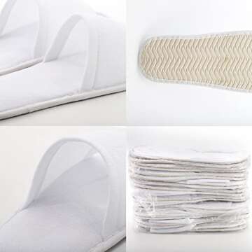 Frcctre Disposable Slippers, Comfortable Cotton Spa Slippers