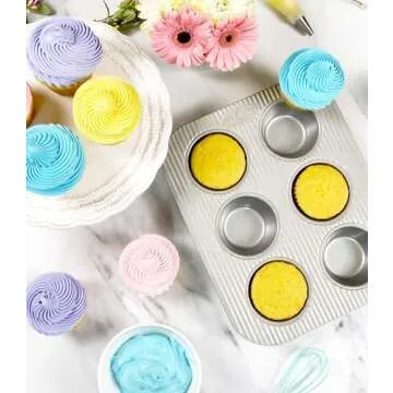 USA Pan Nonstick Toaster Oven 6 Cup Muffin Pan, Aluminized Steel