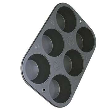 G & S Metal Products Company OvenStuff Non-Stick 6 Cup Jumbo Muffin Pan - American-Made