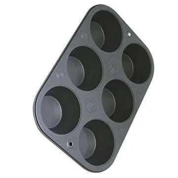 G & S Metal Products Company OvenStuff Non-Stick 6 Cup Jumbo Muffin Pan - American-Made