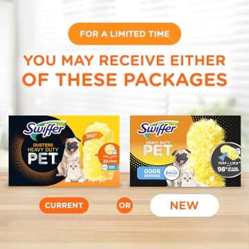 Swiffer Dusters Heavy Duty Pet Multi-Surface Duster Refills for Cleaning, With Febreze Odor Defense, 11 Count