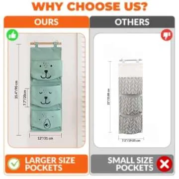 Stylish Large Wall Hanging Organizer for Playroom Storage