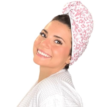 THE PERFECT HAIRCARE - Limited Edition Manes by Mell Microfiber Hair Towel & Hair Drying Scrunchie Set by Amanda Guido- Anti-Frizz, Gentle, Absorbent Hair Scrunchies or Face Washing Wristband