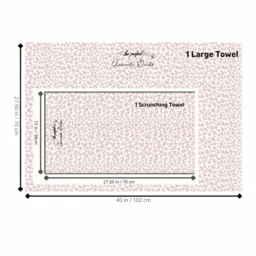 THE PERFECT HAIRCARE - Limited Edition Manes by Mell Microfiber Hair Towel & Hair Drying Scrunchie Set by Amanda Guido- Anti-Frizz, Gentle, Absorbent Hair Scrunchies or Face Washing Wristband