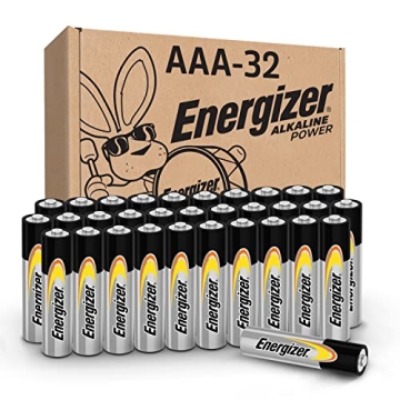 Energizer Alkaline Power AAA Batteries 32 Count Pack of 1 Long-Lasting Triple A Batteries