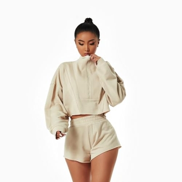 HerGymClothing Womens Cropped Sweatshirt for Stylish Comfort